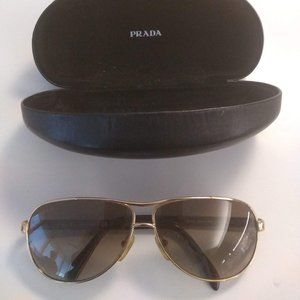 Prada - Aviator Sunglasses with Rhinestones